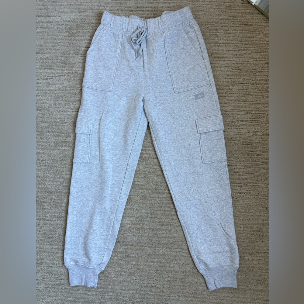 PINK grey sweatpants (XS)